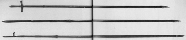 76~78.上:十文字槍、中:素槍、下:片鎌槍