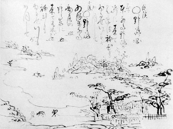 44.山調画「白浜野島ノ図」 『画法式』所収の図