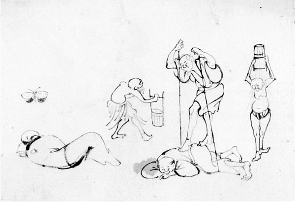 72．山調画「人物図」