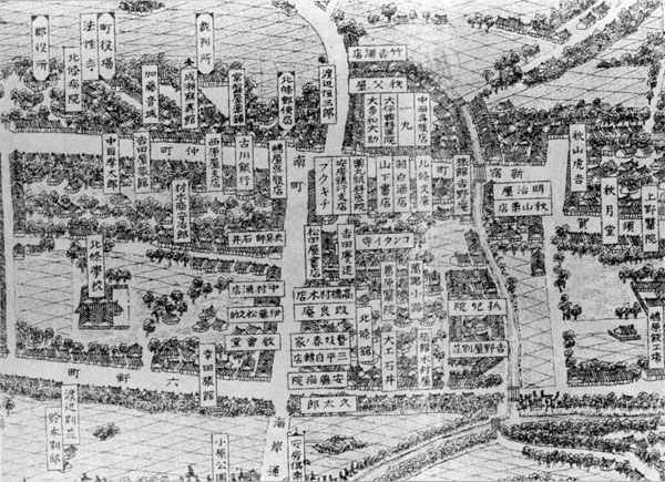 80．房州鏡ヶ浦全景絵図〔部分〕　（大正4年）