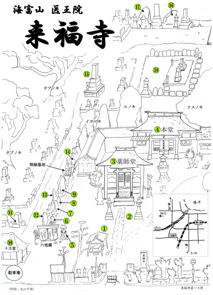 来福寺 文化財マップ