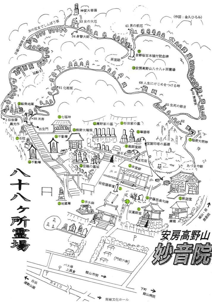 妙音院 文化財マップ