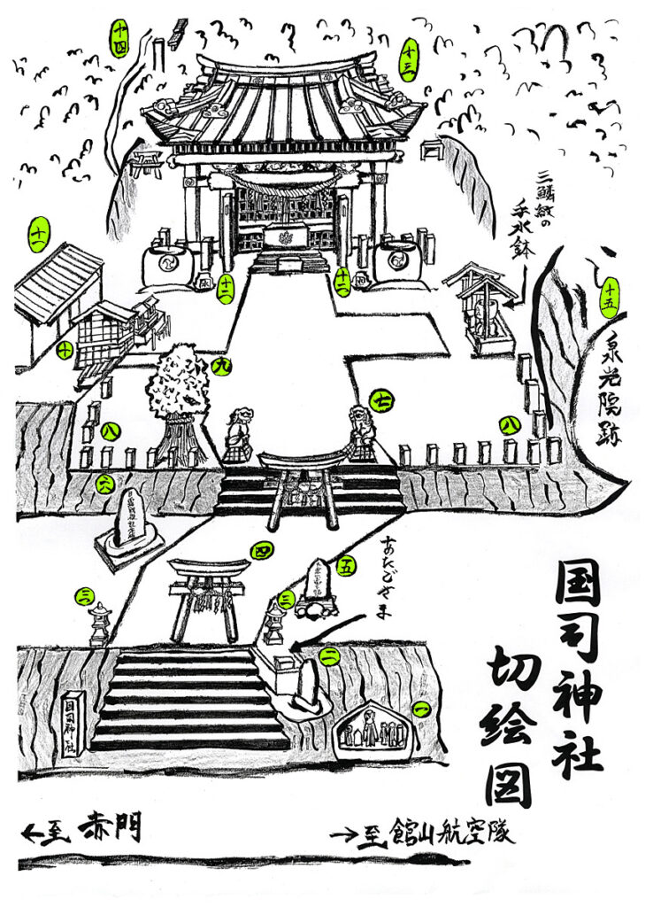 国司神社 文化財マップ