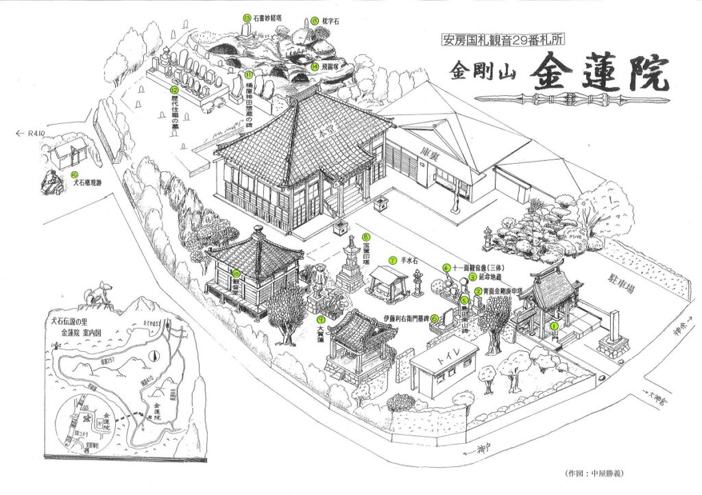 金蓮院 文化財マップ