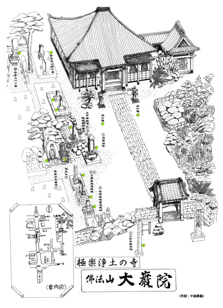 大巌院 文化財マップ