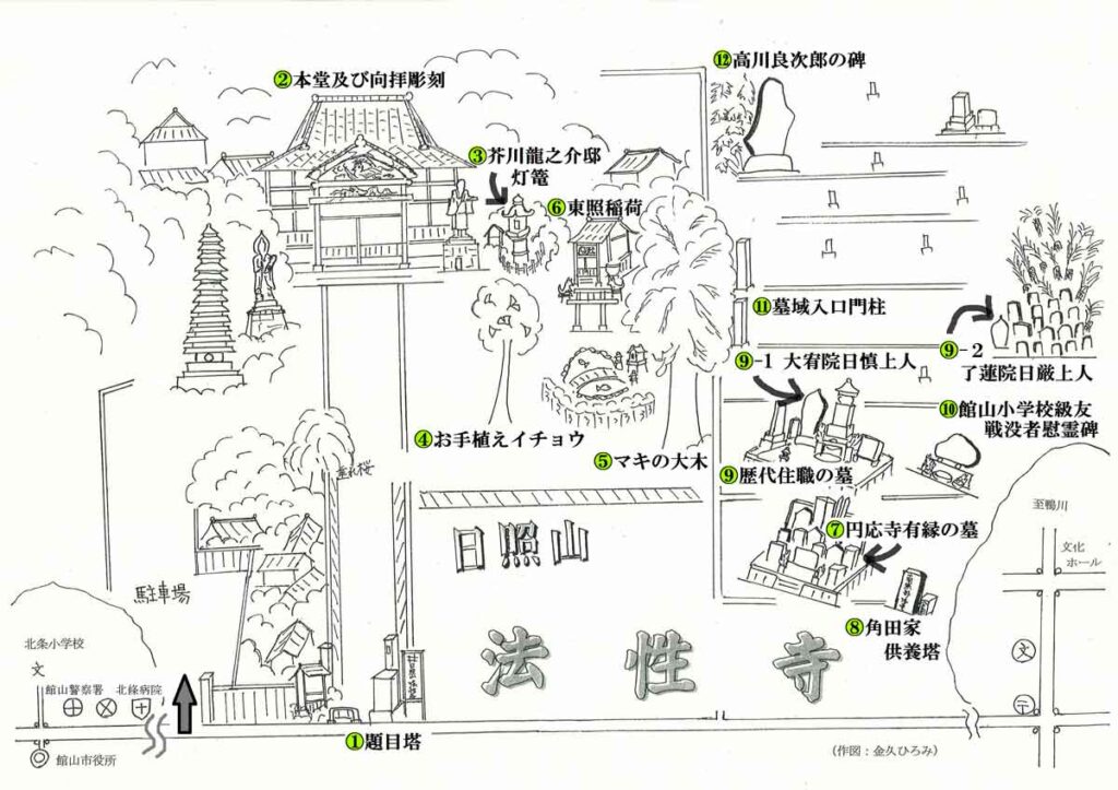 法性寺 文化財マップ