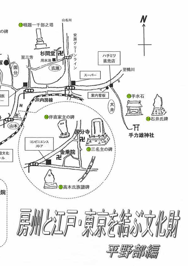 房州と江戸・東京を結ぶ文化財（館山平野部）