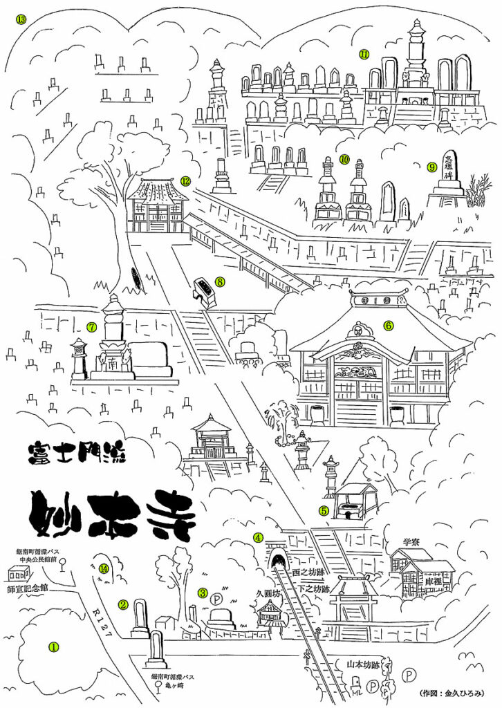 妙本寺 文化財マップ