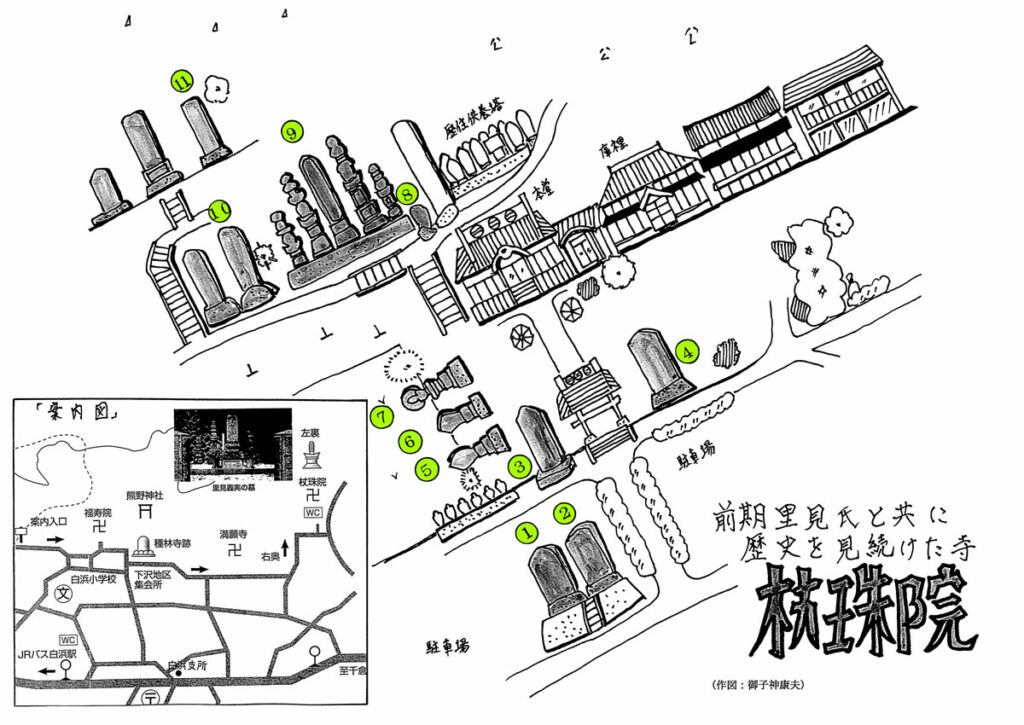 杖珠院 文化財マップ