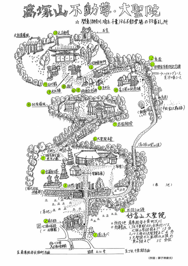 高塚不動尊・大聖院 文化財マップ