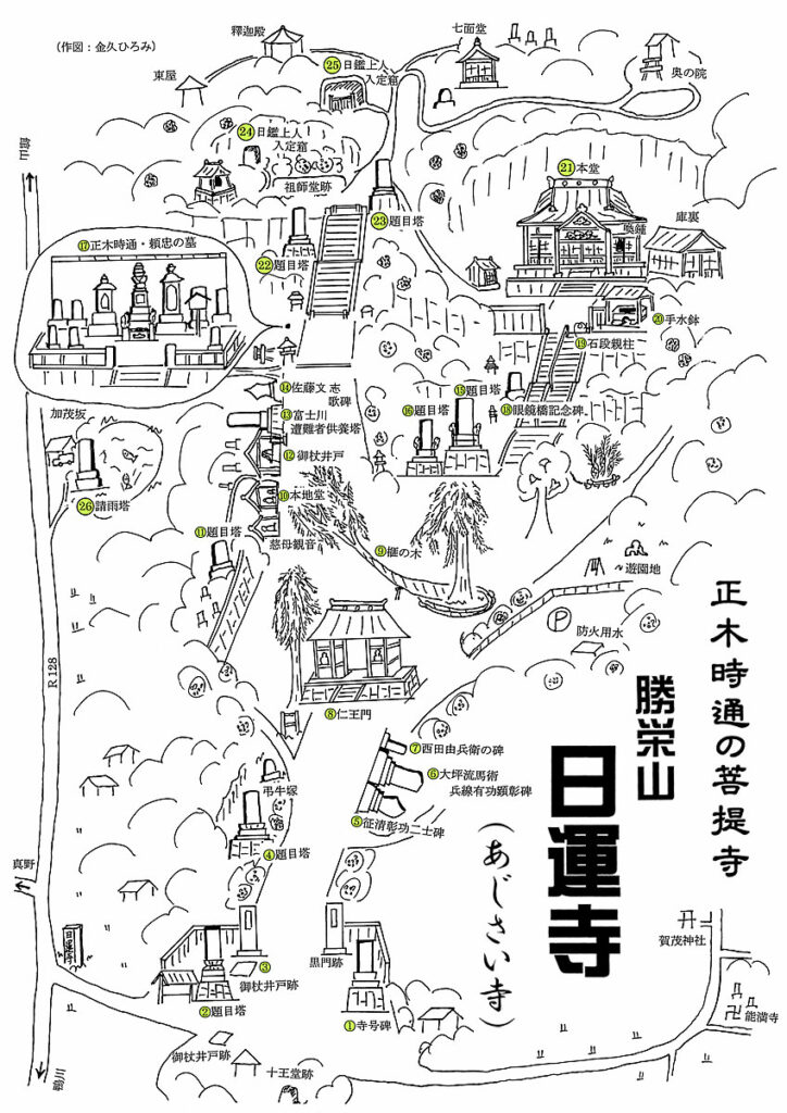 日運寺 文化財マップ