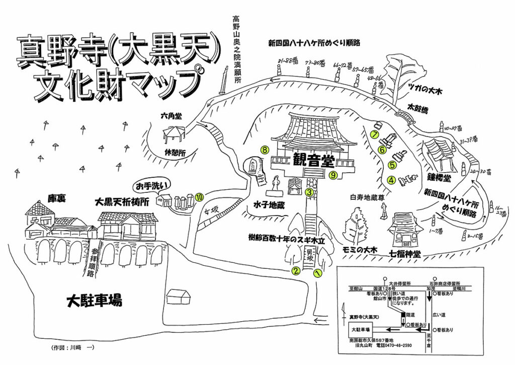 真野寺 文化財マップ