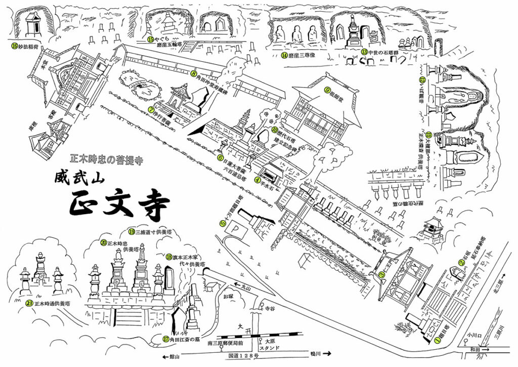 正文寺 文化財マップ