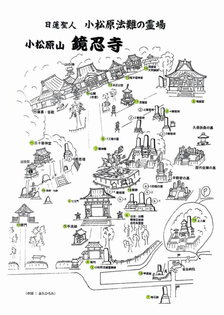 鏡忍寺 文化財マップ