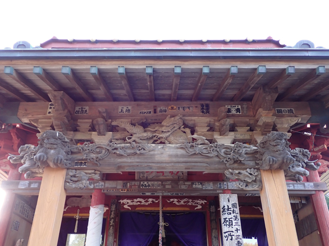 4 向拝の彫刻一式